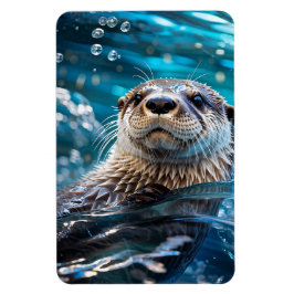 Otter Swimming マグネット