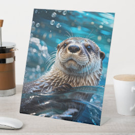 Otter Swimming 台座サイン