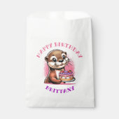 Otter Themed Girl's Birthday Partyの写真 フェイバーバッグ (正面)
