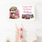 Otter Themed Girl's Birthday Partyの写真 横断幕 (インサイチュ)