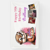 Otter Themed Girl's Birthday Partyの写真 横断幕 (縦)