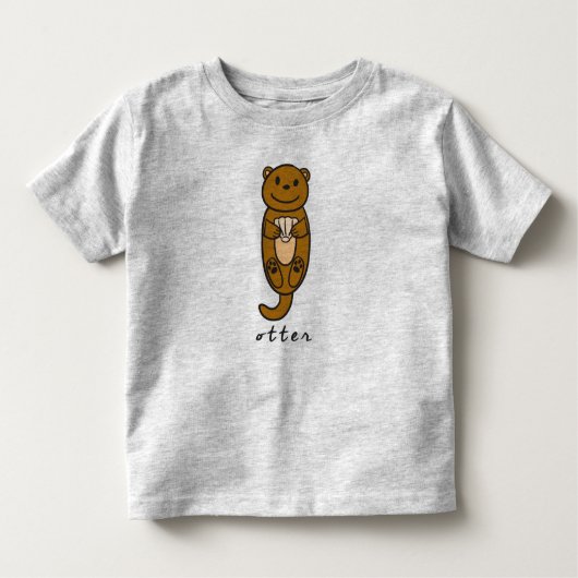 Otter Toddler Top & Tシャツ（ベースなし） トドラーTシャツ (正面)