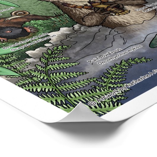 「Otter Twin魔法」のポスター縁ど ポスター (角)