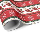 Otter Ugly Christmas Sweater Pattern ラッピングペーパー (ロールコーナー)