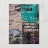  Otter with Vintage Headache and Hearing Ads ポストカード (正面)