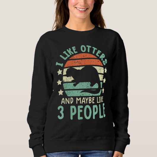 otter woman otter kids men ottee 1 スウェットシャツ (正面)