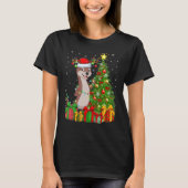 Otter   Xmas Holiday Santa Otter Christmas Tree Tシャツ (正面)