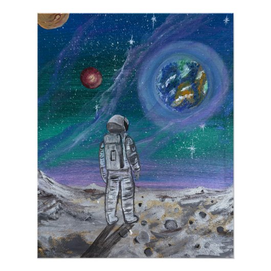 Otterboxケース - 手描きアート - 地球の景色 ポスター (正面)