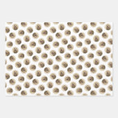 Otterhound 絵を描's Black and Tanオリジナルドッグアート ラッピングペーパーシート (正面2)