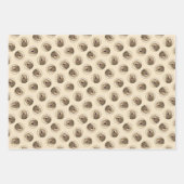 Otterhound 絵を描's Black and Tanオリジナルドッグアート ラッピングペーパーシート (正面)