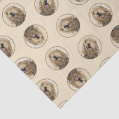 Otterhound 絵を描's Black and Tanオリジナルドッグアート 薄葉紙 (詳細)