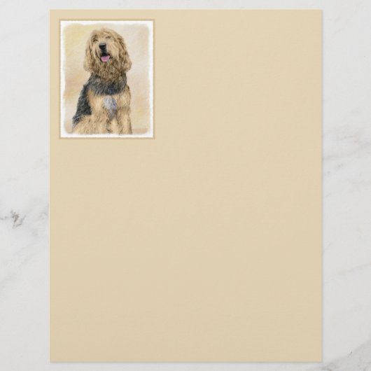 Otterhound 絵画's – かわいいオリジナルドッグアート (正面)