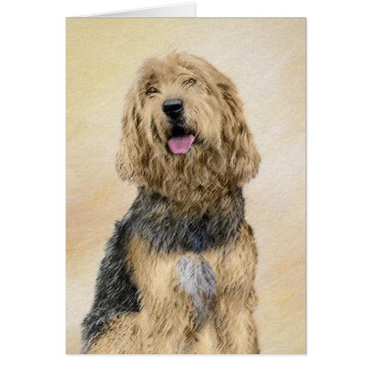 Otterhound 絵画's – かわいいオリジナルドッグアート (正面)