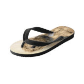 Otterhound 絵画's – かわいいオリジナルドッグアート キッズビーチサンダル (アングル)