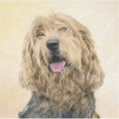 Otterhound 絵画's – かわいいオリジナルドッグアート シール (正面)