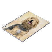 Otterhound 絵画's – かわいいオリジナルドッグアート ノートブック (左側)