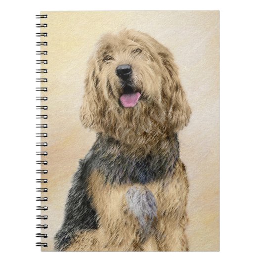 Otterhound 絵画's – かわいいオリジナルドッグアート ノートブック (正面)