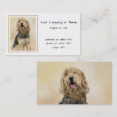 Otterhound 絵画's – かわいいオリジナルドッグアート 名刺 (正面/裏面)
