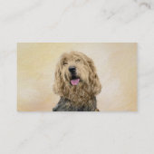 Otterhound 絵画's – かわいいオリジナルドッグアート 名刺 (裏面)