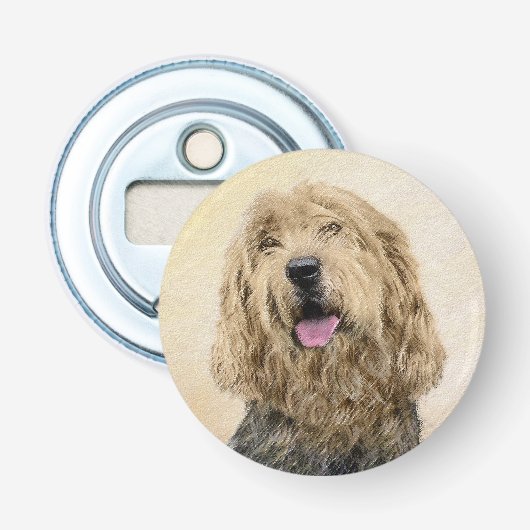 Otterhound 絵画's – かわいいオリジナルドッグアート 栓抜き (正面)