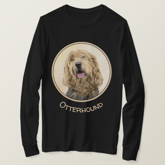Otterhound 絵画's – かわいいオリジナルドッグアート tシャツ (デザイン正面)