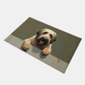Otterhound Dog Doormat Art ドアマット (アングル)