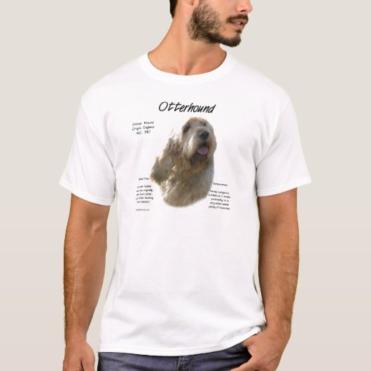 Otterhound Historyデザイン Tシャツ (正面)