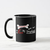 Otterhound (I Love)マグ マグカップ (左)