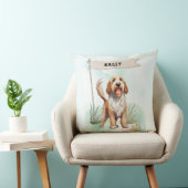 Otterhound Watercolor Personalized Dog クッション (椅子)