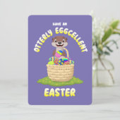 Otterly Eggellent Cartoon Otter Easter Egg シーズンカード (スタンド正面)