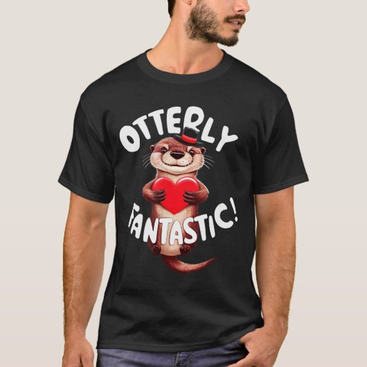 Otterly Fantastic Funny Sitive Quote Sea Lover Pun Tシャツ (正面)