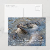 Otterly love Postcard ポストカード (正面/裏面)