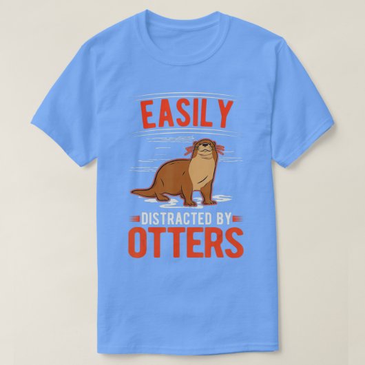 Ottersによって容易に気を取られる – 7 tシャツ (デザイン正面)