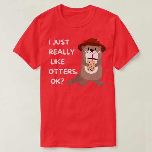 Ottersギフト – おもしろい Otter Tシャツ (デザイン正面)