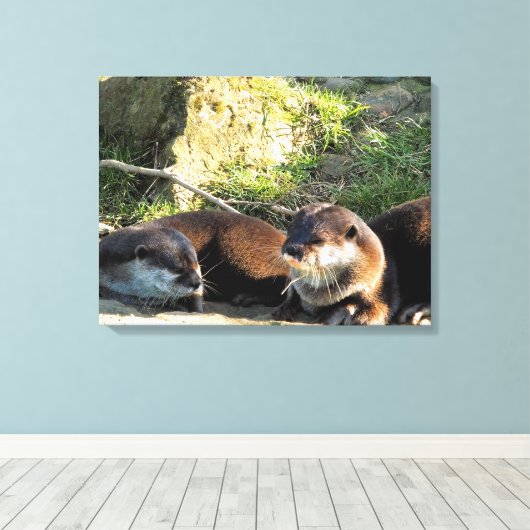 OTTERS キャンバスプリント (インサイチュ (ウッドフロア))