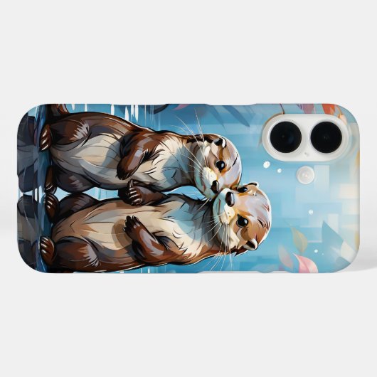Otters Case-Mate iPhoneケース (裏面 (横))