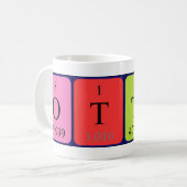 Ottis周期テーブル名mug コーヒーマグカップ (正面左)