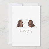 Otto der braune Maulwurf Einladungskarte Baby 招待状 (正面)