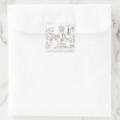 Otto I Submitting to Berenger II スクエアシール (バッグ)