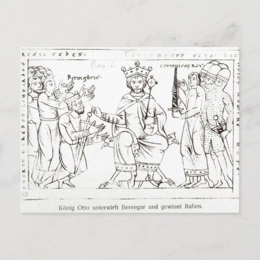 Otto I Submitting to Berenger II ポストカード (正面)