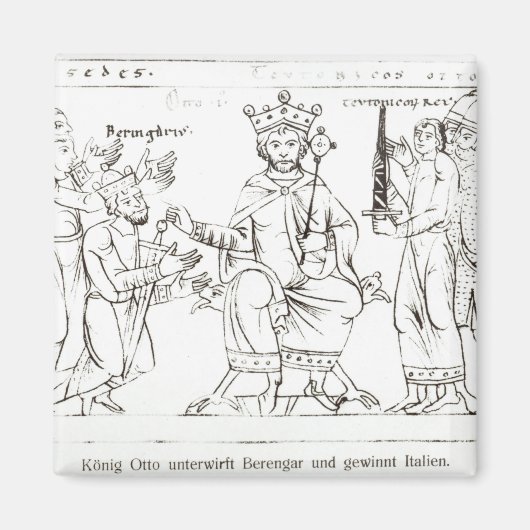 Otto I Submitting to Berenger II マグネット (正面)