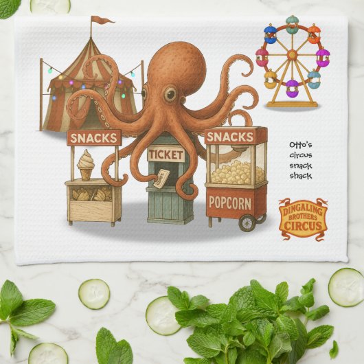 Otto’s circus snack shack キッチンタオル (折り畳み)