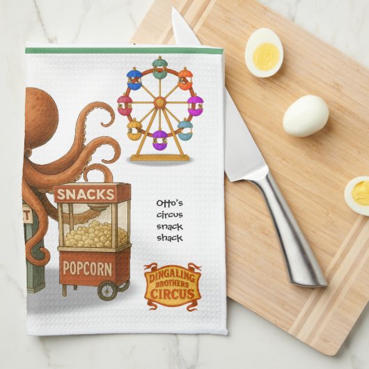 Otto’s circus snack shack キッチンタオル (四つ折り)