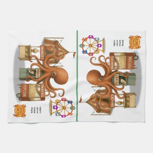 Otto’s circus snack shack キッチンタオル (横)