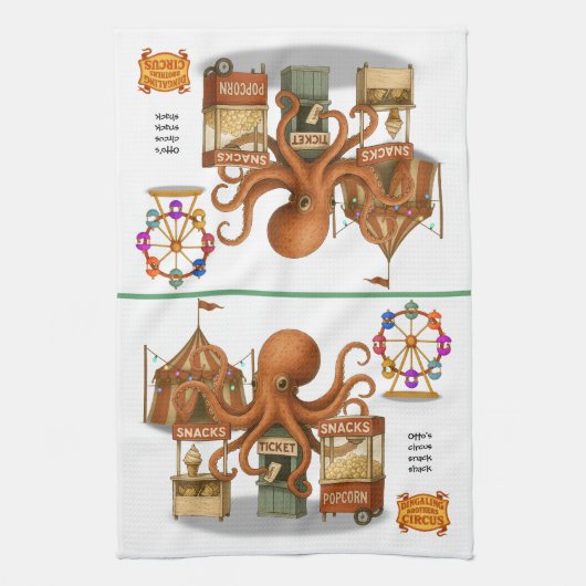 Otto’s circus snack shack キッチンタオル (縦)