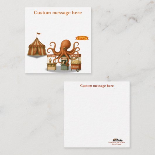 Otto’s circus snack shack ノートカード (正面/裏面)