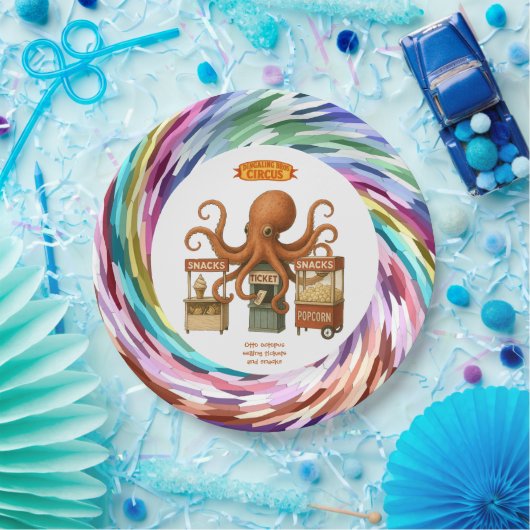 Otto’s circus snack shack ペーパープレート (パーティー)