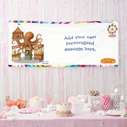 Otto’s circus snack shack 横断幕 (パーティー)