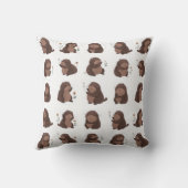 Otto the Brown Mole Pillow クッション (裏面)