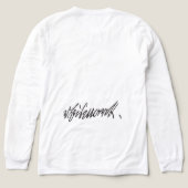 Otto von Bismarck signature トライブレンドTシャツ (デザイン背面)